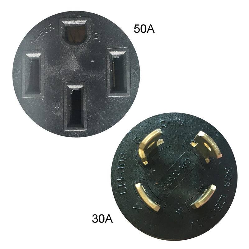Sportsman L14-30P Male to 14-50R Female Conversion Adapter Plug - 805253