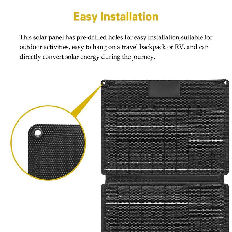 ROCKSOLAR 30-Watt Solar Power Panel Kit for ROCKSOLAR Portable Power Station - RSSP30