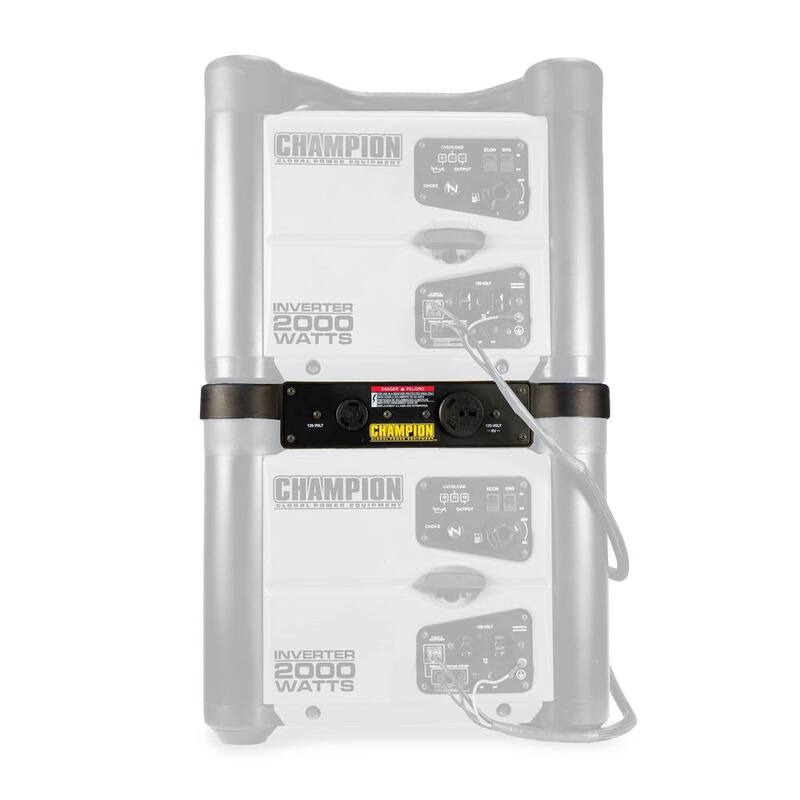 Champion Power Equipment 1600-Watt to 2000-Watt 30 Amp RV Ready Parallel Kit for Linking 2 Stackable Inverter Generators - 73500i