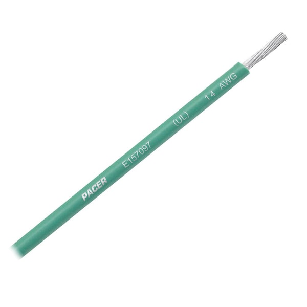 Pacer Group Pacer Green 14 AWG Primary Wire - 25' - WUL14GN-25