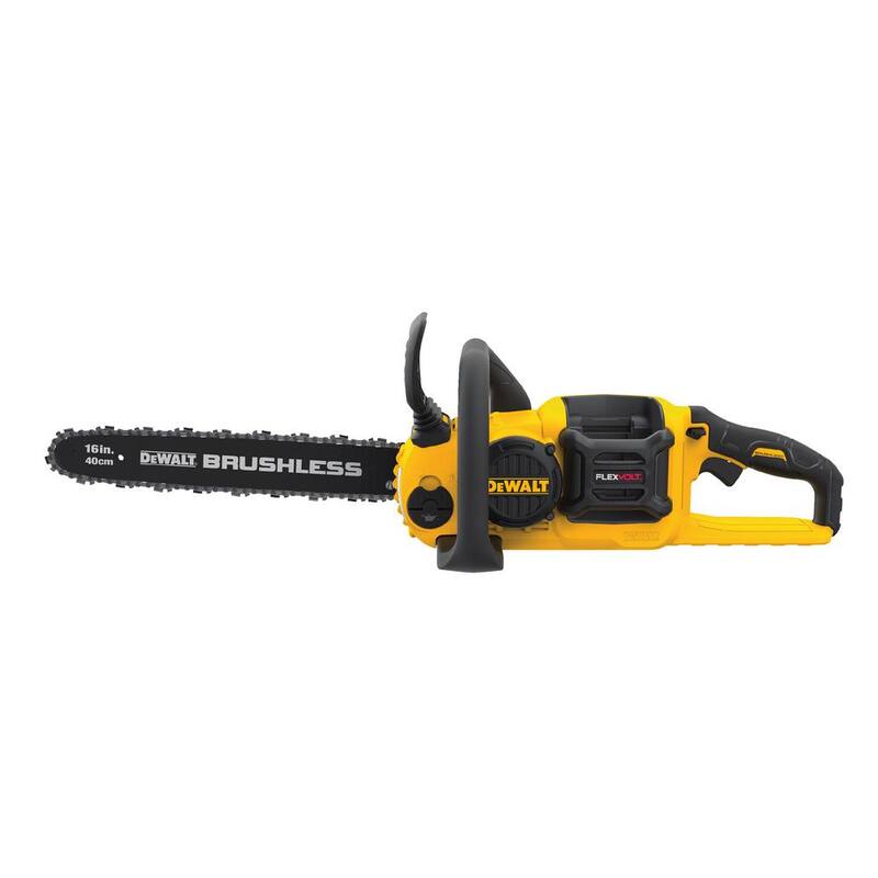 DEWALT 60V MAX 125 MPH 600 CFM Brushless Cordless Battery Powered Handheld Leaf Blower Kit & Cordless Chainsaw (Tool Only) - DCBL772X1W670B