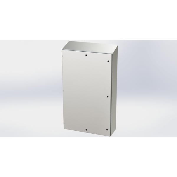 Saginaw Control & Engineering 304 Stainless Steel Electrical Enclosures, 60 in H, 12 in D, 36 in W, NEMA 3R, 4, 4X, 12, 13 - SCE-60EL3612SSST