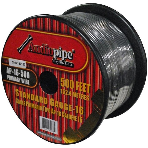 Nippon Nippon AP16500BK 500 ft. 16 Gauge Primary Wire; Black - AP16500BK