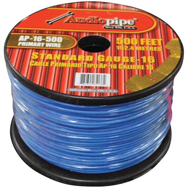 Nippon Nippon AP16500BL 500 ft. 16 Gauge Primary Wire; Blue - AP16500BL