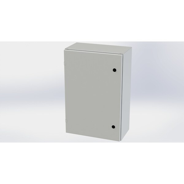 Saginaw Control & Engineering Carbon Steel Electrical Enclosures, 30 in H, 10 in D, 20 in W, NEMA 3R, 4, 12, 13, Hinged - SCE-30EL2010LPLG