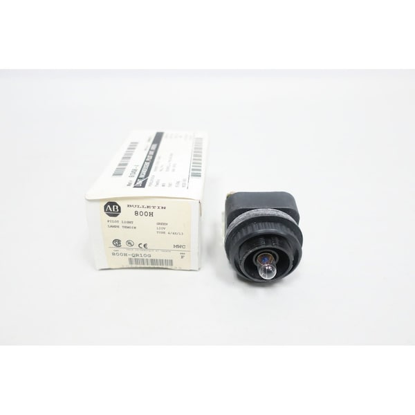 Allen Bradley Luz piloto verde de 120VCA - 800H-QR10G