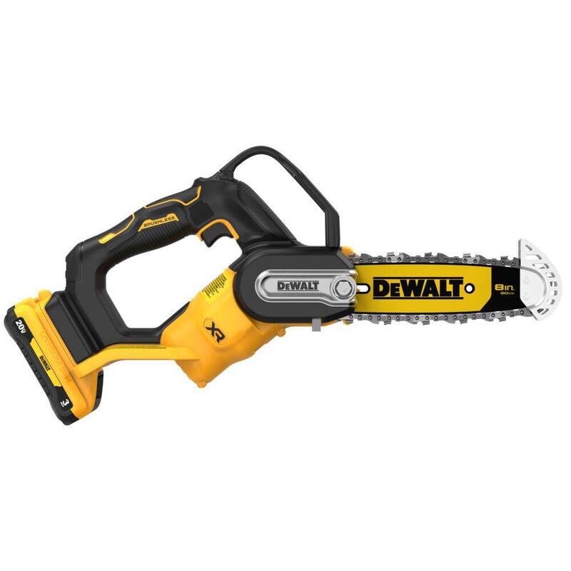 DEWALT 20V MAX 8 in. Brushless Cordless Battery Powered Pruning Chainsaw Kit with (1) 3 Ah Battery & Charger - DCCS623L1