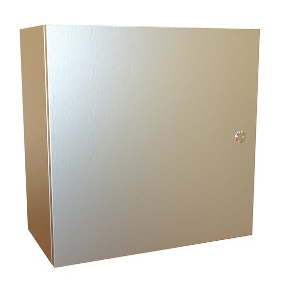 Hammond 304 Stainless Steel Electrical Enclosures, 20 in H, 10 in D, 20 in W, NEMA 4X, Hinged - EN4SD202010SS