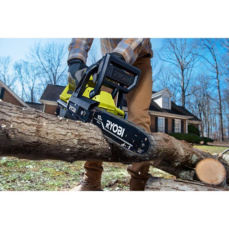 RYOBI 40V 10 in. Battery Powered Chainsaw (Tool Only) - RY40507BTL