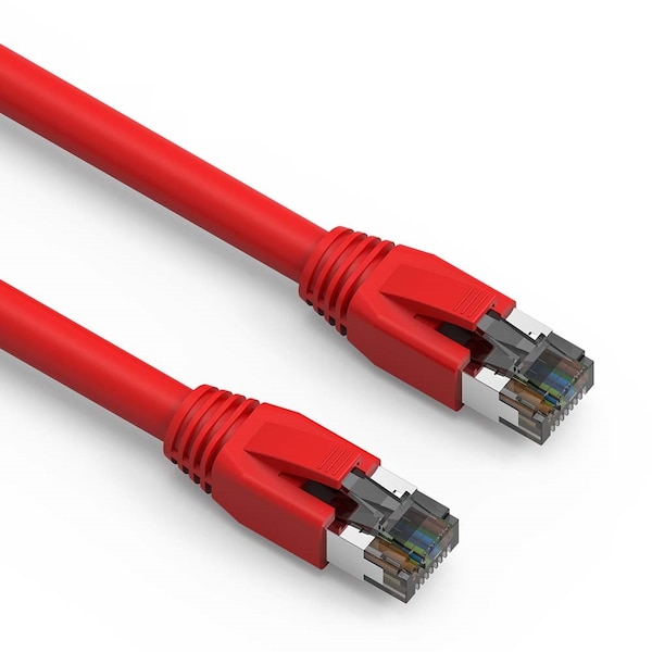 Cable de red Ethernet CAT8 S/FTP 24AWG 2GHz 40G- 2ft- rojo - 100352RD de Bestlink Netware