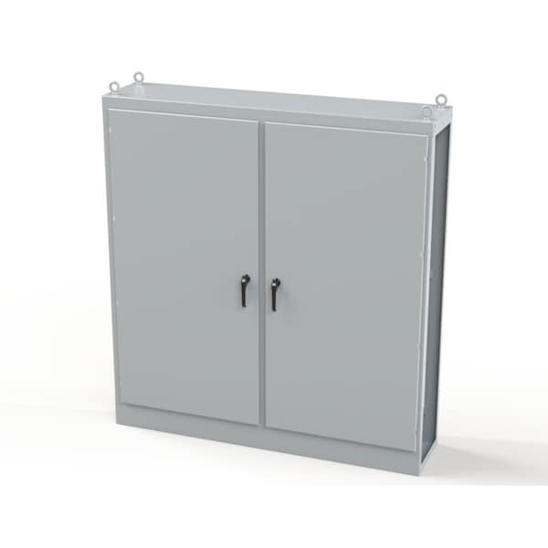 Saginaw Control & Engineering Carbon Steel Electrical Enclosures, 84 in H, 18 in D, 78-3/4 in W, NEMA 3R, 12, 13, Hinged - SCE-84XML2D18