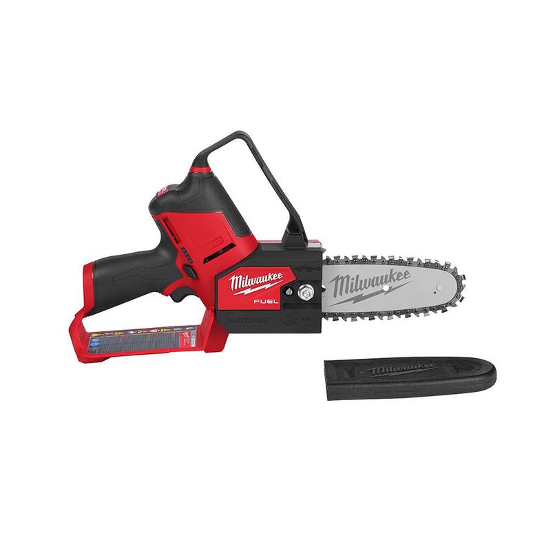 Milwaukee M12 FUEL 6 in. 12V Brushless Electric Battery Chainsaw Tool Only Extra 6 in. Chain & Tinted Safety Glasses - 2527-20-49-16-2732-48-73-2015