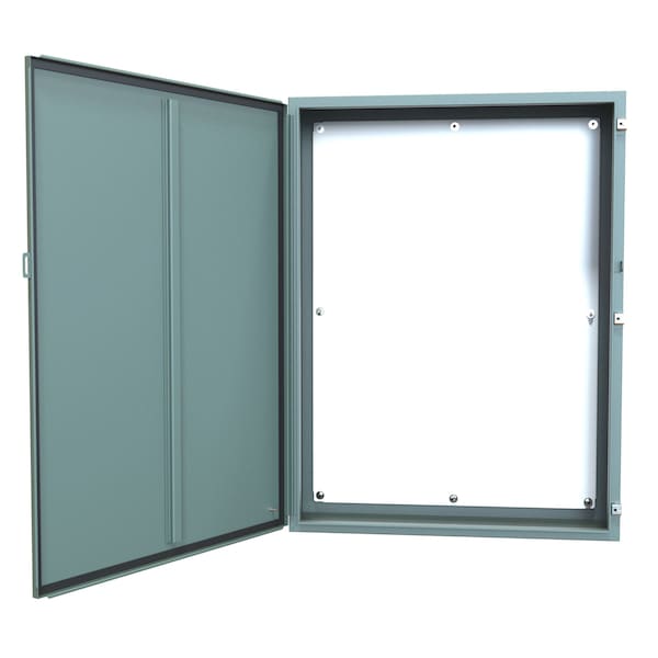 Hammond Steel Electrical Enclosures, 48 in H, 10 in D, 36 in W, NEMA 12, Hinged - 1418S10