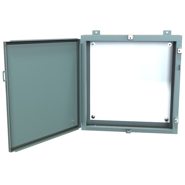 Hammond Steel Electrical Enclosures, 24 in H, 6 in D, 24 in W, NEMA 4, Hinged - 1418N4J6