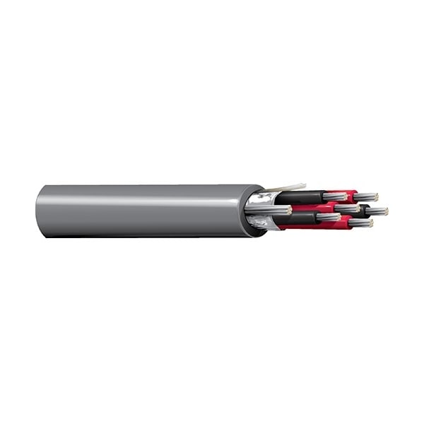 Belden 22-1P STR TNC PVC O/A FOIL SHD, PVC JKT 105C 300V CC: BLK/RED, 1000FT - 9322 0605000