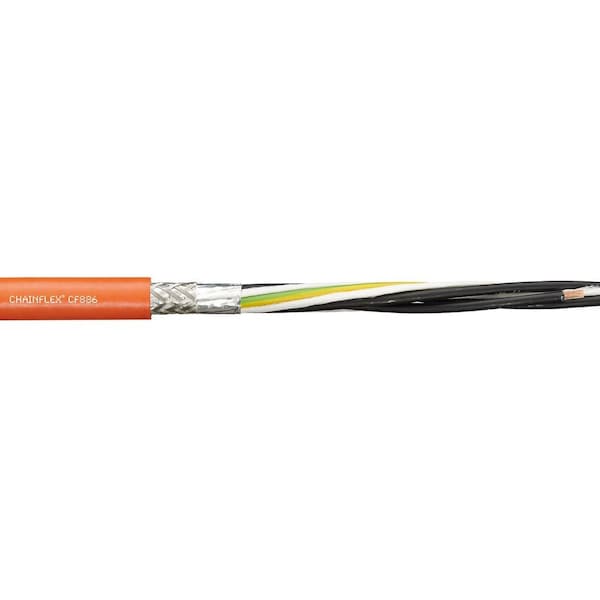 Chainflex Thermocouple Cable, PUR, 0.3 in dia, Brown - CF886-160-04