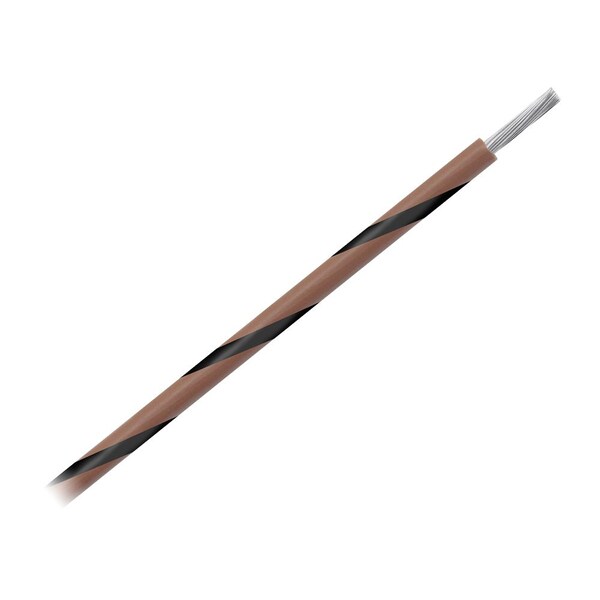 Pacer Group Pacer 14 AWG Gauge Striped Marine Wire 1000ft Spool - Brown w/Black Stripe - WUL14BR-0-1000