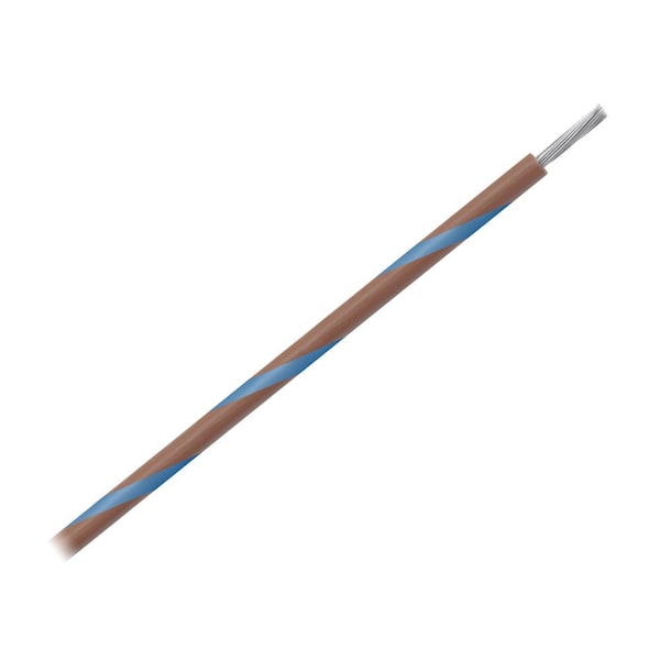 Pacer Group Pacer 16 AWG Gauge Striped Marine Wire 500ft Spool - Brown w/Blue Stripe - WUL16BR-6-500