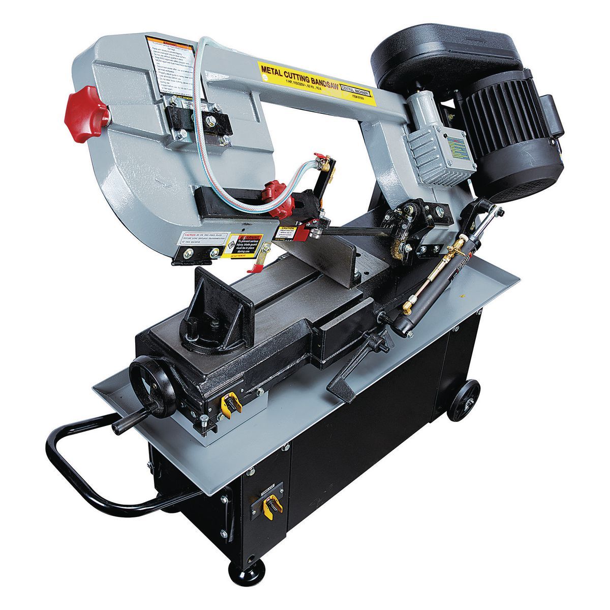 "Sierra de cinta de corte de metal Central Machinery de 1 HP, 7 pulgadas x 12 pulgadas con alimentación hidráulica - 63469"