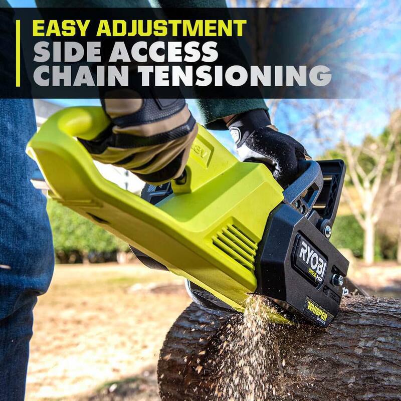 RYOBI ONE+ HP 18V Brushless Whisper Series 12 in. Battery Chainsaw & Pole Lopper w/ 6.0 Ah Battery & Charger - P2570-LP