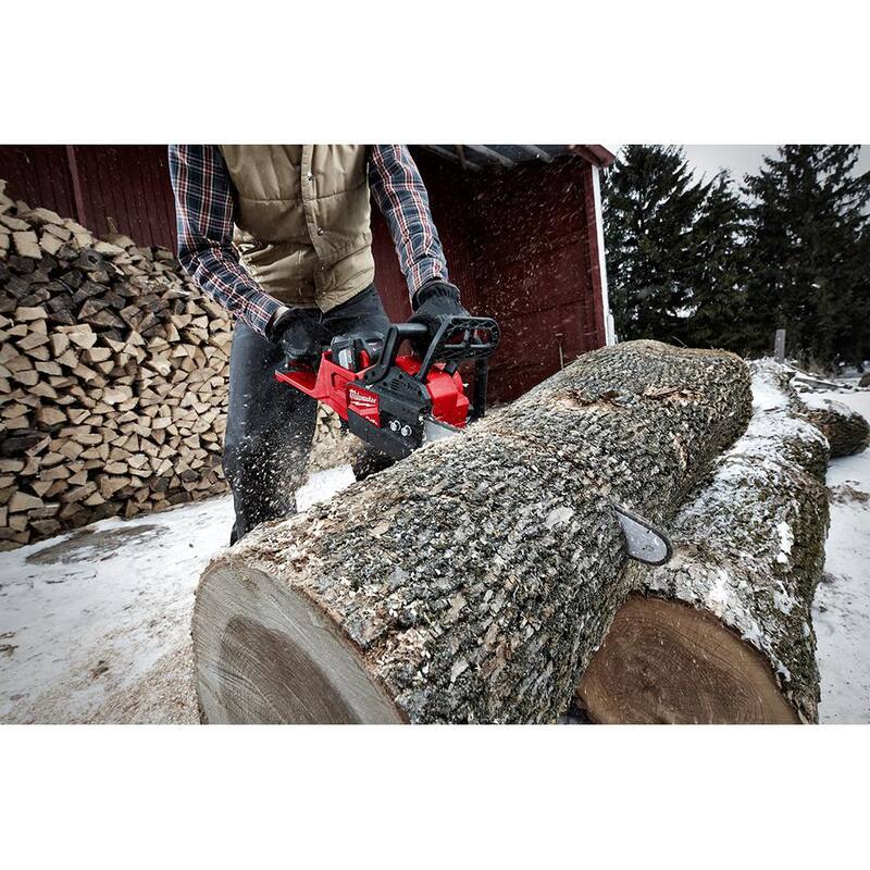 Milwaukee M18 FUEL 14 in. 18-Volt Lithium-Ion Brushless Cordless Chainsaw with 14 in. Chainsaw Chain - 2727-20C-49-16-2749