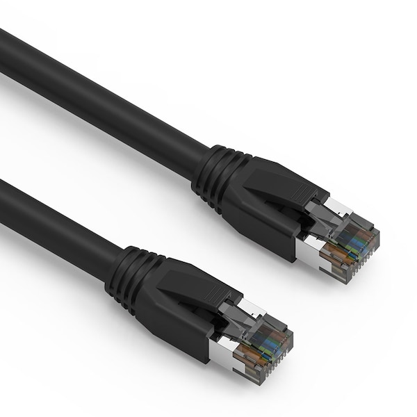 Cable de red Ethernet CAT8 S/FTP de Bestlink Netware 24AWG 2GHz 40G- 2ft- Negro - 100352BK