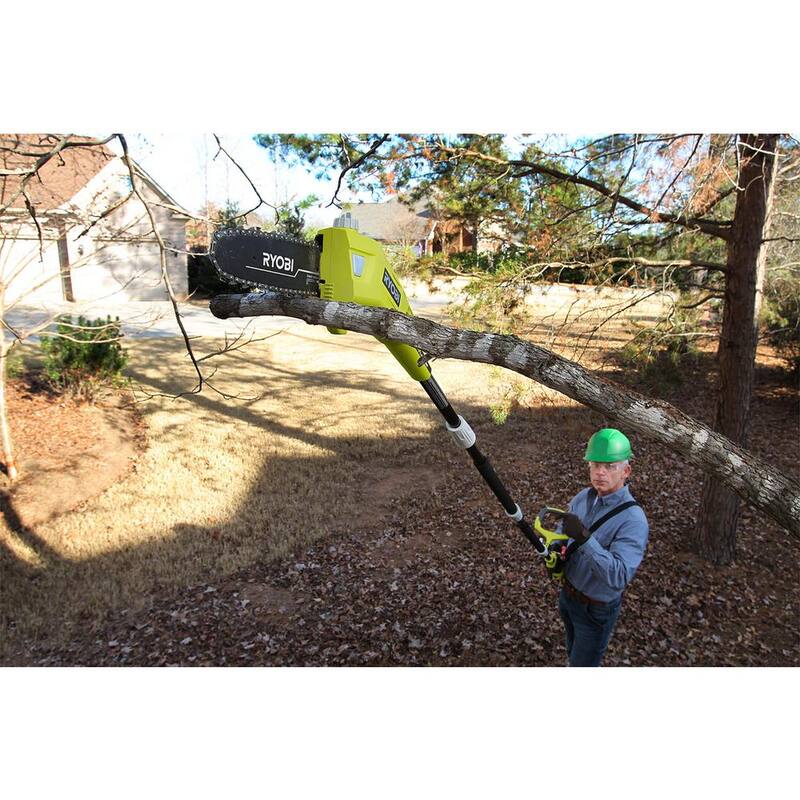 RYOBI 40V HP Brushless 16 in. Battery Chainsaw and 10 in. Battery Pole Saw with 4.0 Ah Battery and Charger - RY40550-PS​