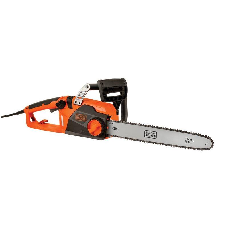 BLACK+DECKER 18 in. 15 AMP Corded Electric Rear Handle Chainsaw with Automatic Oiler - CS1518