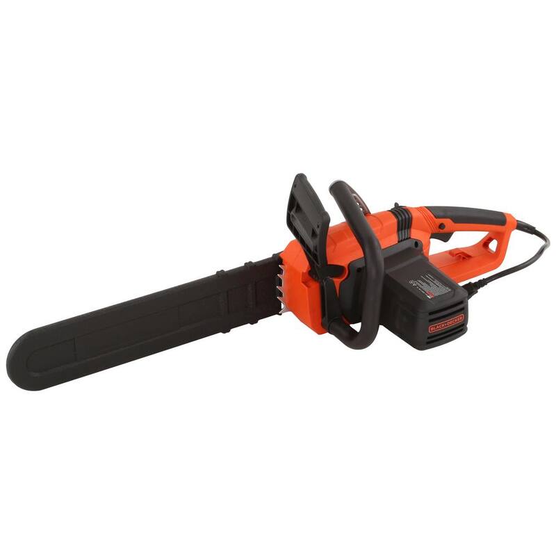 BLACK+DECKER 18 in. 15 AMP Corded Electric Rear Handle Chainsaw with Automatic Oiler - CS1518