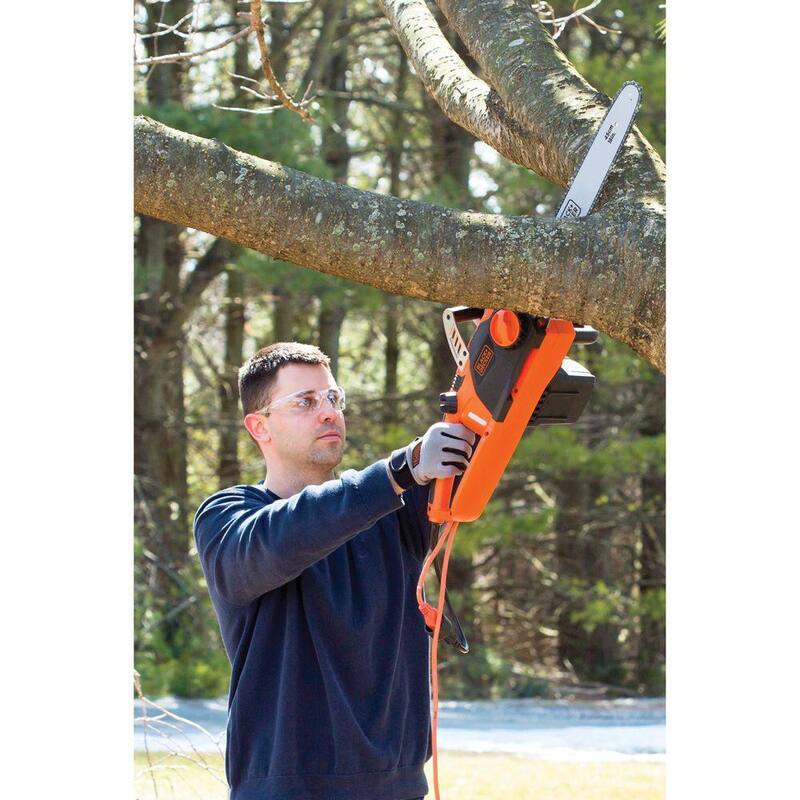 BLACK+DECKER 18 in. 15 AMP Corded Electric Rear Handle Chainsaw with Automatic Oiler - CS1518