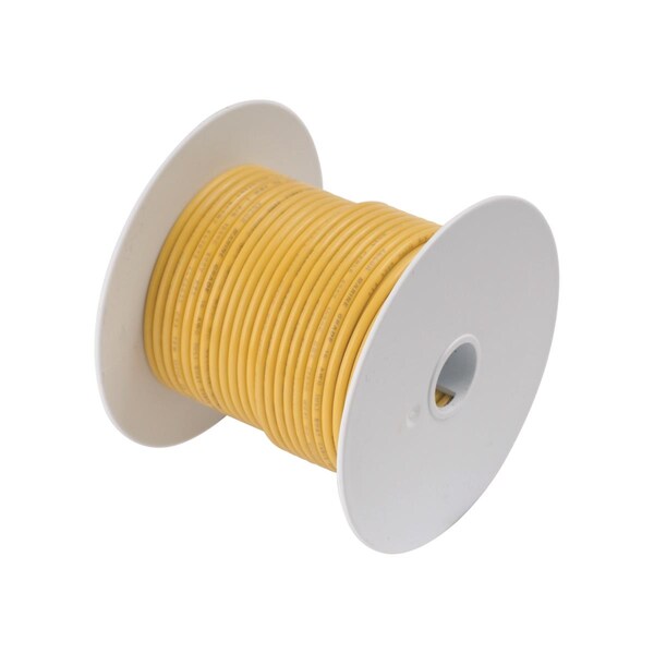 Afi 109010 100 ft. 10 Awg 5 mm Tinned Copper Primary Wire - Yellow - 3003.6025