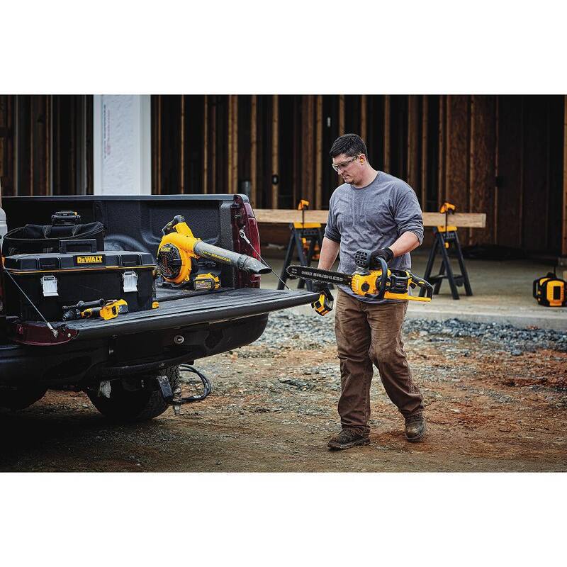 DEWALT 60V MAX 16in. Brushless Battery Powered Chainsaw, Tool Only (56 Link) - DCCS670BW1DT612