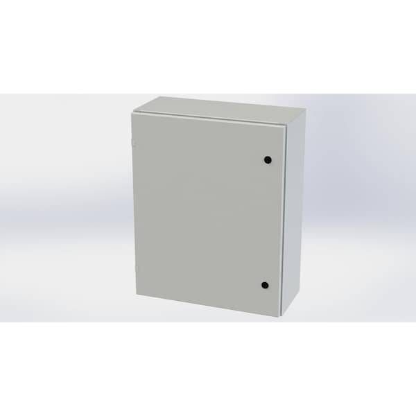 Saginaw Control & Engineering Carbon Steel Electrical Enclosures, 30 in H, 10 in D, 24 in W, NEMA 3R, 4, 12, 13, Hinged - SCE-30EL2410LPLG