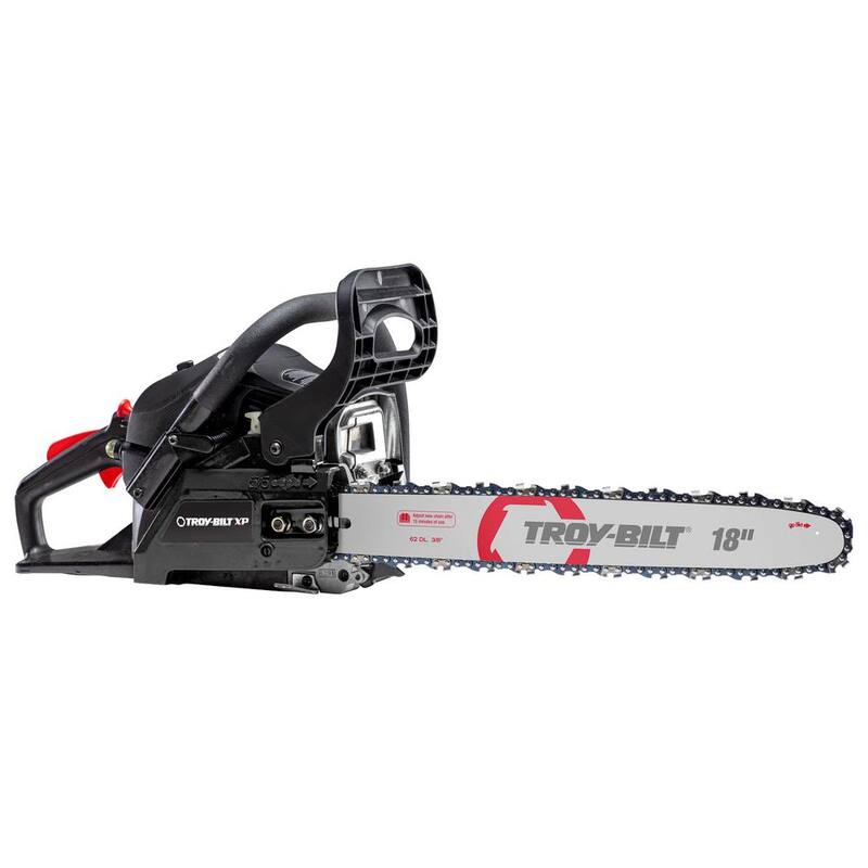 Troy-Bilt XP 18 in. 42cc 2-Cycle Lightweight Gas Chainsaw with Adjustable Automatic Chain Oiler and Heavy-Duty Carry Case - TB4218C XP