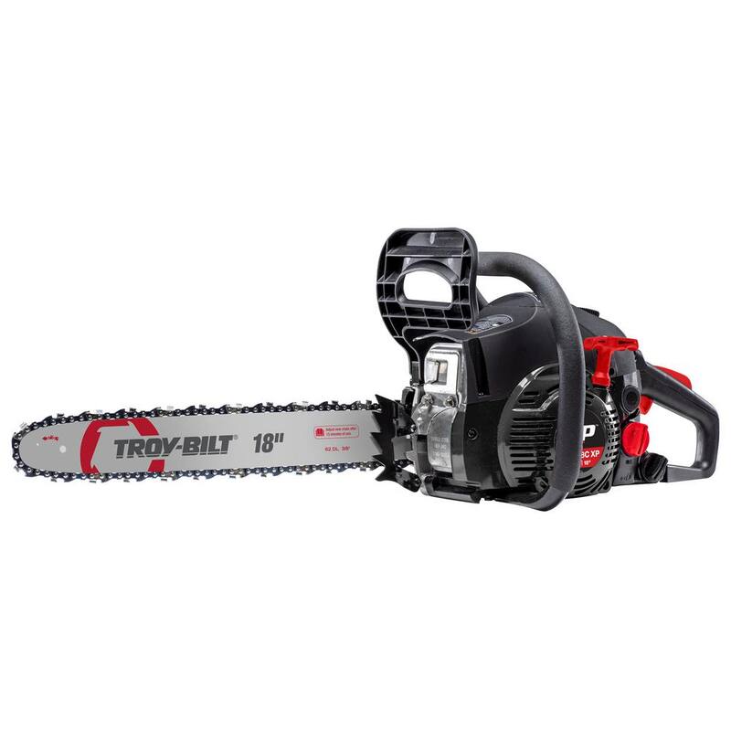 Troy-Bilt XP 18 in. 42cc 2-Cycle Lightweight Gas Chainsaw with Adjustable Automatic Chain Oiler and Heavy-Duty Carry Case - TB4218C XP