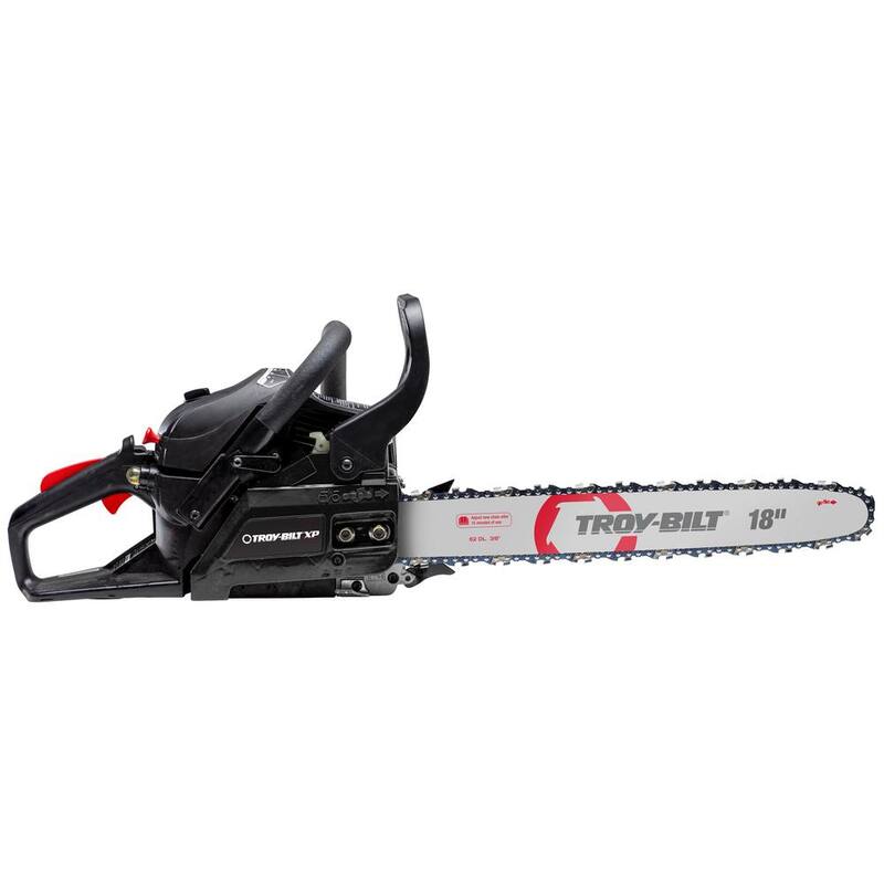 Troy-Bilt XP 18 in. 42cc 2-Cycle Lightweight Gas Chainsaw with Adjustable Automatic Chain Oiler and Heavy-Duty Carry Case - TB4218C XP