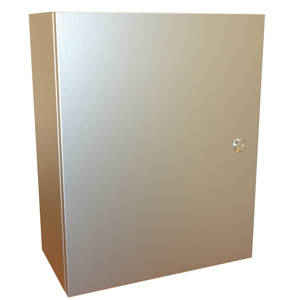 Hammond 304 Stainless Steel Electrical Enclosures, 20 in H, 8 in D, 16 in W, NEMA 4X, Hinged - EN4SD20168SS