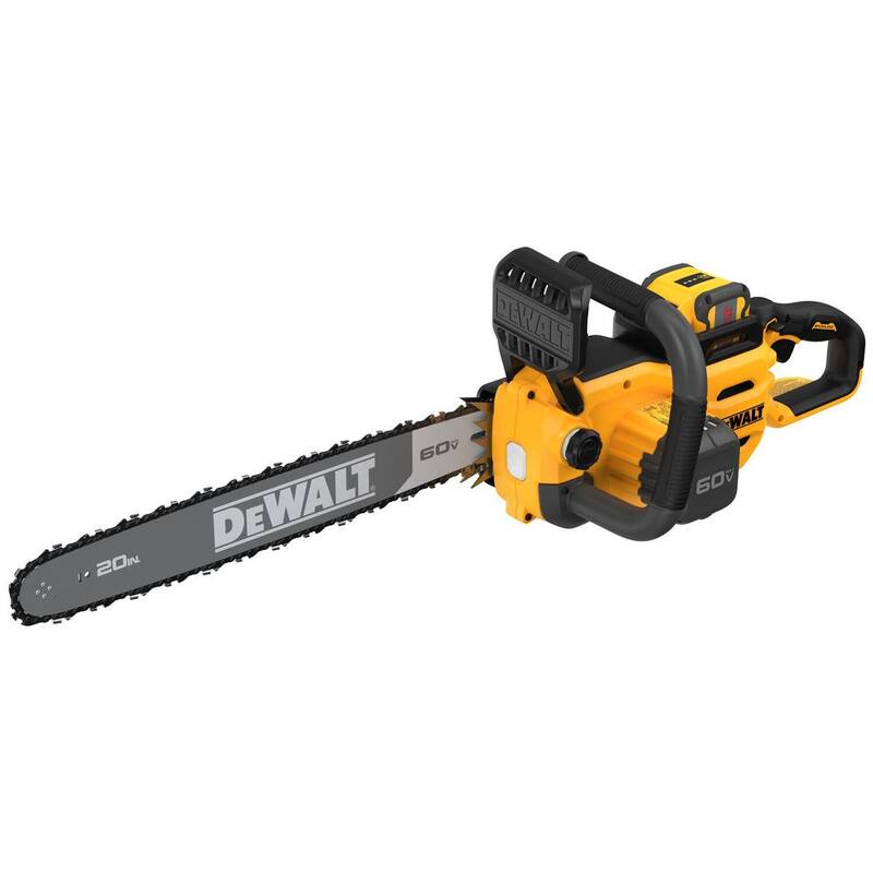 DEWALT FLEXVOLT 60V MAX 20 in. Brushless Electric Cordless Chainsaw Kit and Carry Case with (1) FLEXVOLT 5 Ah Battery & Charger - DCCS677Z1