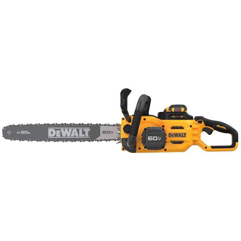 DEWALT 60V MAX 20in. Brushless Battery Powered Chainsaw Kit, (1) FLEXVOLT 5Ah Battery, Charger & 20in. Chain (68 Link) - DCCS677Z1WDT620