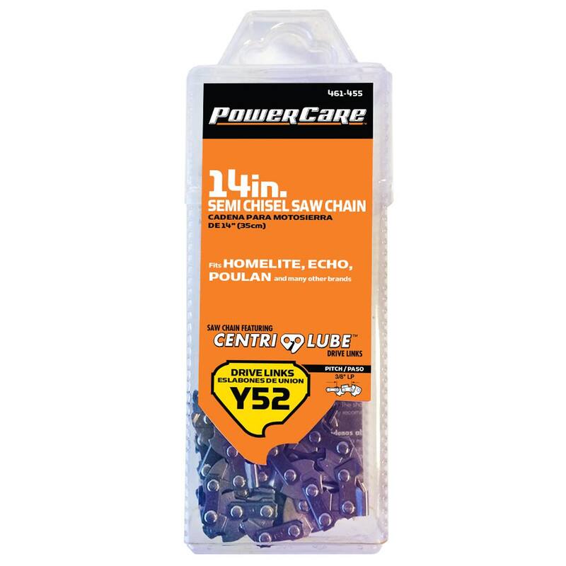 Powercare 14 in. Y52 Semi Chisel Chainsaw Chain - CL15052PC2