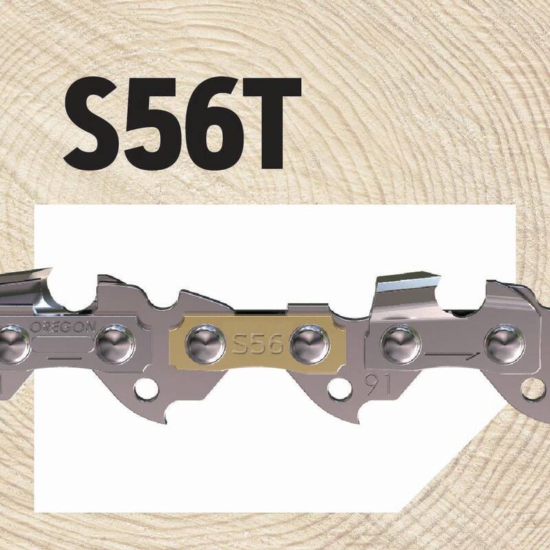 Oregon S56 Chainsaw Chain for 16 in. Bar, Fits Makita, Echo, Husqvarna, Craftsman, Poulan and More (2-Pack) - S56T-21