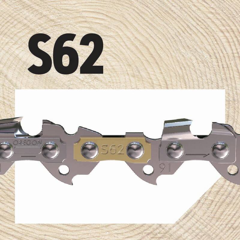Oregon S62 Chainsaw Chain for 18 in. Bar, Fits Husqvarna, Echo, Poulan, Craftsman, Homelite and More - S62-21