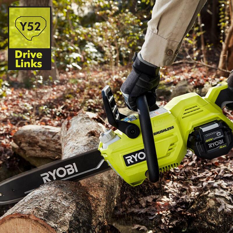 RYOBI 14 in. 0.050-Gauge Replacement Full Complement Standard Chainsaw Chain, 52 Links (Single-Pack) - RY14C1