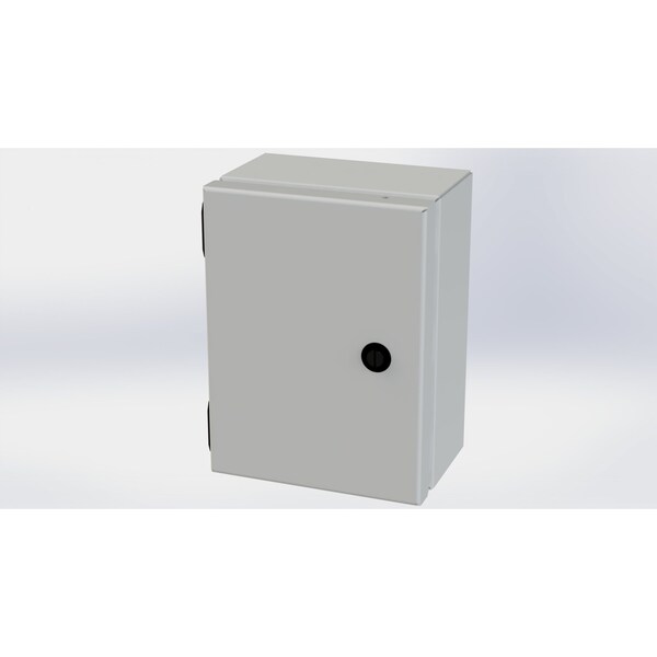 Saginaw Control & Engineering Carbon Steel Electrical Enclosures, 8 in H, 4 in D, 6 in W, NEMA 3R, 4, 12, 13, Hinged - SCE-806ELJLG