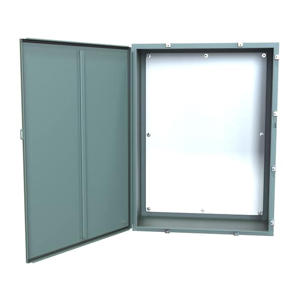 Hammond Steel Electrical Enclosures, 48 in H, 16 in D, 36 in W, NEMA 4, Hinged - 1418N4S16