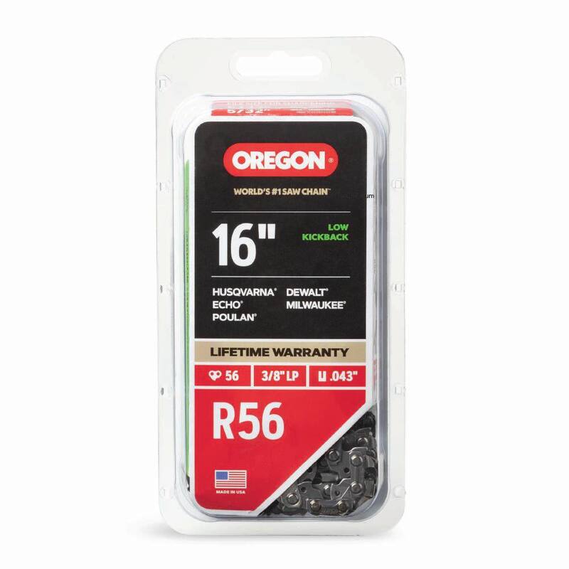 Oregon R56 Chainsaw Chain for 16 in. Bar, Fits DeWalt, Echo, Makita, Milwaukee, Craftsman and More - R56-21
