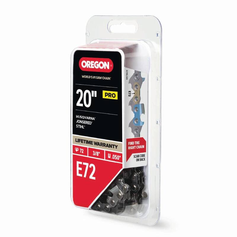 Oregon E72 Chainsaw Chain for 20in. Bar, Fits Echo, Husqvarna, Stihl, Makita, Craftsman and more - E72-21