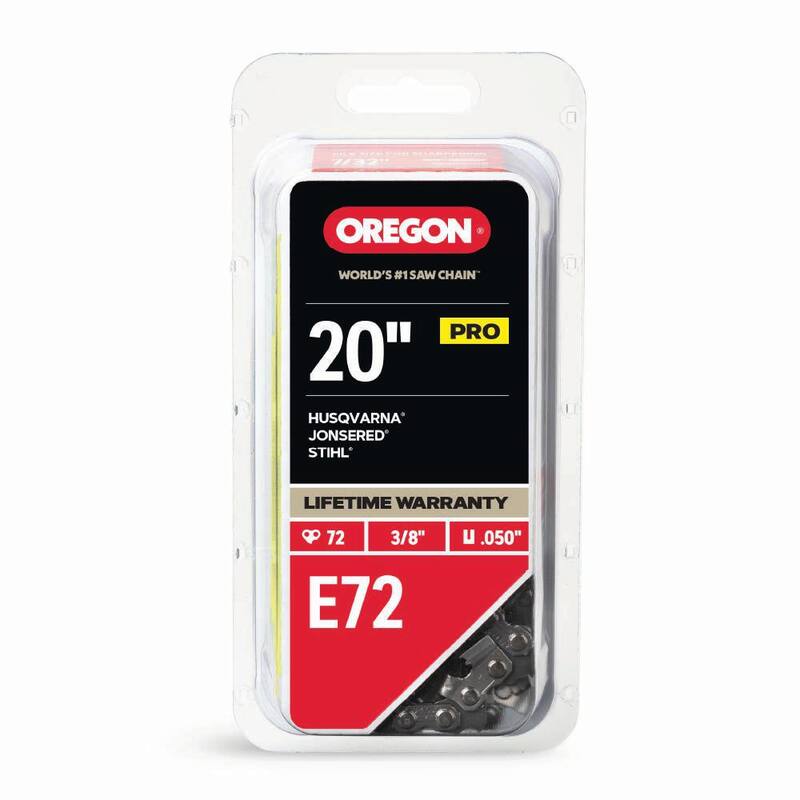 Oregon E72 Chainsaw Chain for 20in. Bar, Fits Echo, Husqvarna, Stihl, Makita, Craftsman and more - E72-21