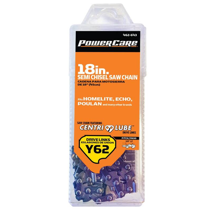 Powercare 18 in. Y62 Semi Chisel Chainsaw Chain - CL15062PC2