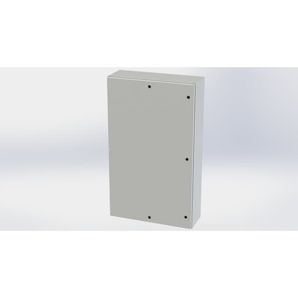 Saginaw Control & Engineering Carbon Steel Electrical Enclosures, 60 in H, 12 in D, 36 in W, NEMA 3R, 4, 12, 13, Hinged - SCE-60EL3612LPLG